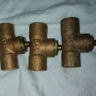 EBERT VALVE Brass Inline Sweat 1/2 in TO 1/2" solder gatelot of 3  h1