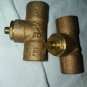 EBERT VALVE Brass Inline Sweat 1/2 in TO 1/2" solder gatelot of 3  h1