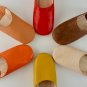 Womens Moroccan Leather Babouche Slippers, Handmade