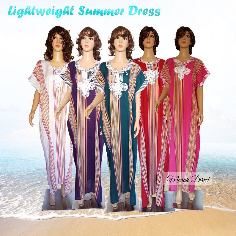 Moroccan Kaftan Beach Dress Summer