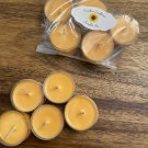 Pumpkin pie tea light candles set of 5