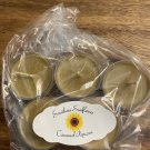 Caramel Popcorn tea light candle set of 5