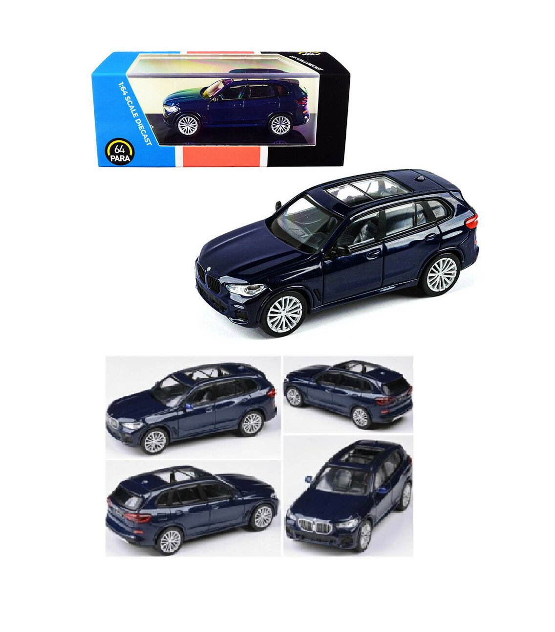 Bmw X5 G05 Tanzanite Blue 1 64 Scale Diecast Car Model By Paragon Para64