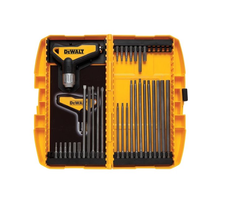 NEW DWHT70265 31Piece Ratcheting THandle Hex Allen Key Set By DeWALT