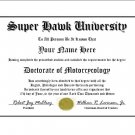 Diploma for Honda SUPER HAWK motorcycle owner
