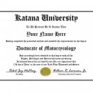 Diploma for Suzuki KATANA motorcycle owner