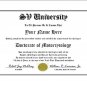 Diploma for Suzuki SV motorcycle owner