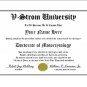 Diploma for Suzuki V STROM motorcycle owner