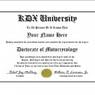 Diploma for Kawasaki KDX motorcycle owner