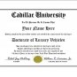 Diploma for Cadillac luxury vehicle owner