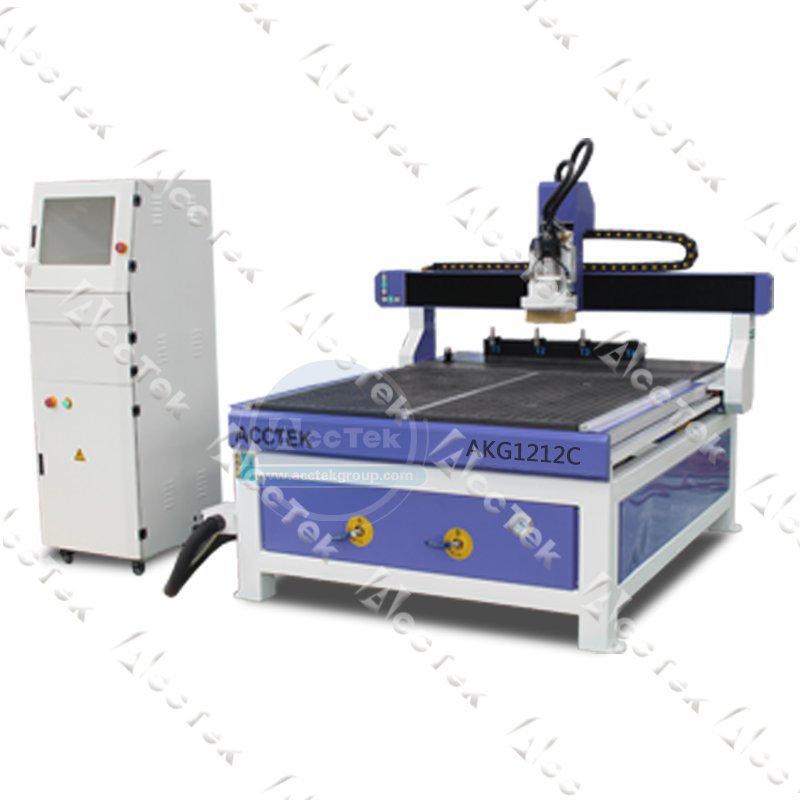 Acctek small cnc router metal cutting machine AKG1212C