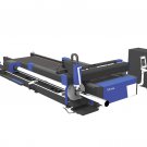 AKJ1530FCR fiber laser cutter With 2nd Table & Rotary axis