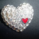 NEW SHAKIRA CAINE HEART PIN BROOCH PENDANT