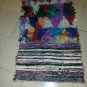 BOUCHEROUITE Moroccan Multi Color Handmade Carpet Area Rug Vintage Tribal Berber