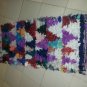 BOUCHEROUITE Moroccan Multi Color Handmade Carpet Area Rug Vintage Tribal Berber
