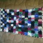 Boucherouite Rug Moroccan Carpet Area Multi Color Handmade Vintage Berber Tribal