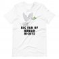 Big Fan of Human Rights Shirt &acirc;�� Peace Dove Olive Branch Graphic Equality Activist Gift