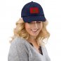 Corduroy Hat Beechfield B682 with Flag Morocco Kingdom Logo, Moroccan Pride Cap,