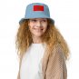 Organic Cotton Bucket Hat with Flag Morocco Kingdom Logo, Moroccan Pride Hat