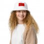Organic Cotton Bucket Hat with Flag Morocco Kingdom Logo, Moroccan Pride Hat