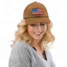 Corduroy Hat with USA Flag | Vintage Style Baseball Cap | American Pride Corduroy Dad Hat.