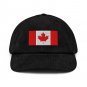 Corduroy Hat with Canada Flag | Vintage Style Baseball Cap | Canadian Pride Corduroy Dad Hat