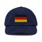 Corduroy Hat with Germany Flag | Vintage Style Baseball Cap | German Pride Corduroy Dad Hat