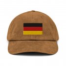 Corduroy Hat with Germany Flag | Vintage Style Baseball Cap | German Pride Corduroy Dad Hat
