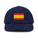 Corduroy Hat with Spain Flag | Vintage Style Baseball Cap | Spanish Pride Corduroy Dad Hat
