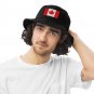 Bucket Hat with Canada Flag | Vintage Style Hat | Canadian Pride Summer Bucket Cap