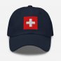 Embroidered Baseball Hat with Switzerland Flag Patriotic Baseball Cap for Men and Women | Swiss Flag
