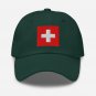 Embroidered Baseball Hat with Switzerland Flag Patriotic Baseball Cap for Men and Women | Swiss Flag