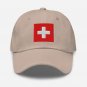 Embroidered Baseball Hat with Switzerland Flag Patriotic Baseball Cap for Men and Women | Swiss Flag