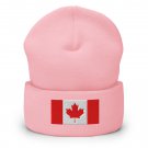 Cuffed Beanie Hat Canada Flag Warm Knit Winter Cap Canadian Pride Patriotic Beanie for Men & Women