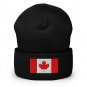 Cuffed Beanie Hat Canada Flag Warm Knit Winter Cap Canadian Pride Patriotic Beanie for Men & Women