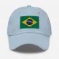 Embroidered Baseball Cap Brazil Flag Patriotic Hat Men & Women Adjustable Cap Brazilian Flag Hat