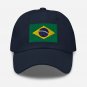 Embroidered Baseball Cap Brazil Flag Patriotic Hat Men & Women Adjustable Cap Brazilian Flag Hat