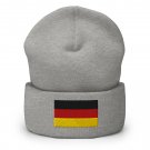 Cuffed Beanie Hat with Germany Flag Warm Knit Winter Hat Patriotic German Flag Beanie Men & Women Cuffed Beanie Hat with Germany Flag Warm Knit Winter Hat Patriotic German Flag Beanie Men & Women