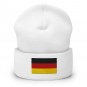 Cuffed Beanie Hat with Germany Flag Warm Knit Winter Hat Patriotic German Flag Beanie Men & Women