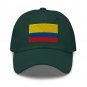 Embroidered Baseball Cap Colombia Flag Patriotic Hat Men & Women Adjustable Colombia Flag Hat