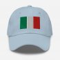 Embroidered Baseball Cap Italy Flag | Patriotic Hat for Men & Women | Adjustable Italy Flag Hat