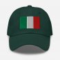 Embroidered Baseball Cap Italy Flag | Patriotic Hat for Men & Women | Adjustable Italy Flag Hat