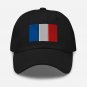 Embroidered Baseball Cap France Flag | Patriotic Hat for Men & Women | Adjustable French Flag Hat
