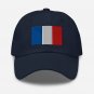 Embroidered Baseball Cap France Flag | Patriotic Hat for Men & Women | Adjustable French Flag Hat