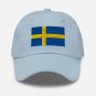 Embroidered Baseball Cap Sweden Flag | Patriotic Hat for Men & Women | Adjustable Sweden Flag Hat