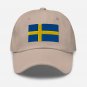 Embroidered Baseball Cap Sweden Flag | Patriotic Hat for Men & Women | Adjustable Sweden Flag Hat
