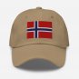 Embroidered Baseball Cap Norway Flag | Patriotic Hat for Men & Women | Adjustable Norway Flag Hat