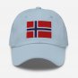 Embroidered Baseball Cap Norway Flag | Patriotic Hat for Men & Women | Adjustable Norway Flag Hat
