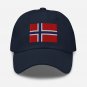 Embroidered Baseball Cap Norway Flag | Patriotic Hat for Men & Women | Adjustable Norway Flag Hat