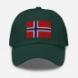 Embroidered Baseball Cap Norway Flag | Patriotic Hat for Men & Women | Adjustable Norway Flag Hat